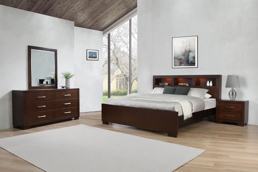 Jessica 4-piece Queen Bedroom Set Cappuccino